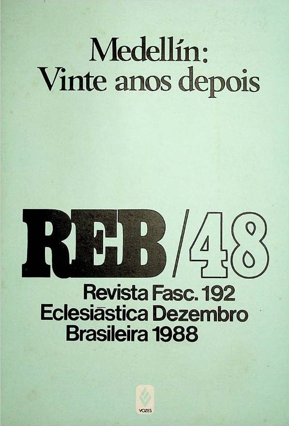 					Ver Vol. 48 N.º 192 (1988): Medellín: Vinte anos depois
				